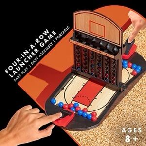 NWT Sharper Image Basketball Connect 4 Launcher 2 Player Table Game